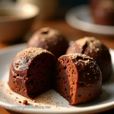 Bombones de Brownie Caseros Un Pecado Achocolatado F&aacute;cil Tarjeta de receta