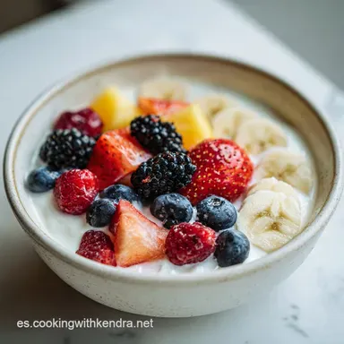 Bowl de Yogur: Cremoso y Crujiente en 8 Minutos Tarjeta de receta