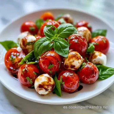 Brochetas Tomate Mozzarella en 15 Minutos Tarjeta de receta