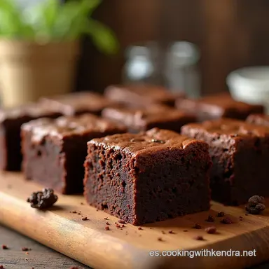 Brownie de Chocolate Casero Receta F&aacute;cil y Deliciosa Tarjeta de receta