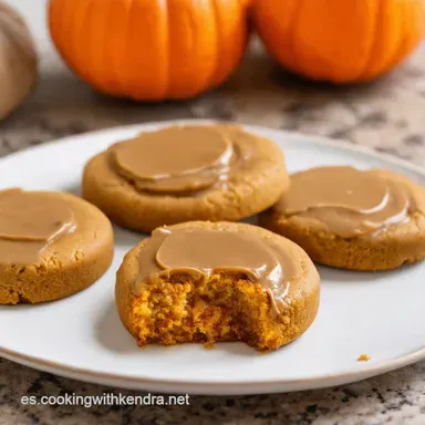 Pumpkin Cookies with Caramel Frosting Abuelas Secret Tarjeta de receta