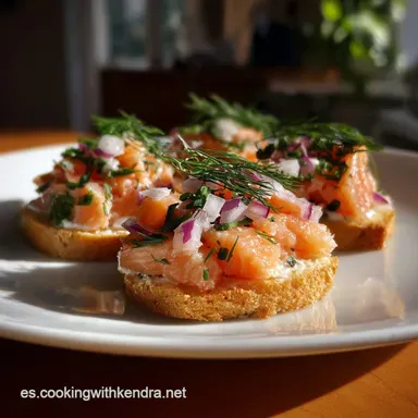 Canap&eacute; F&aacute;cil: Aterciopelado y Vibrante Tarjeta de receta