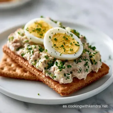 Canapés Atún Y Huevo En 30 Minutos Tarjeta de receta