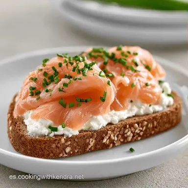 Canapés De Salmón Ahumado en 10 Minutos Tarjeta de receta
