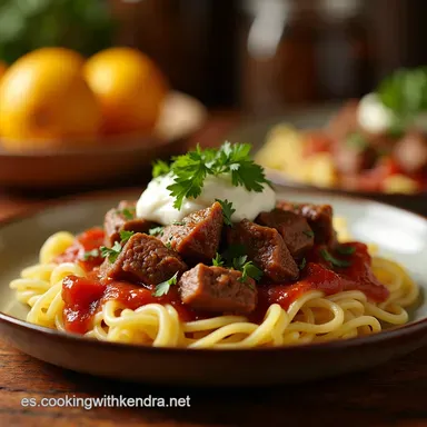 Carne y Papas F&aacute;ciles al Estilo Abuela Sabor Casero Tarjeta de receta