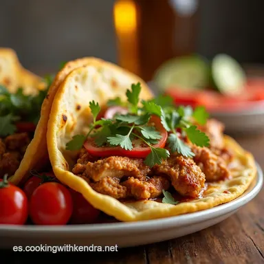 Chicken Gyros Caseros Receta Griega F&aacute;cil y Deliciosa Tarjeta de receta