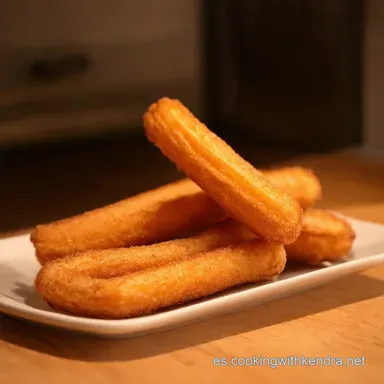 Churros Caseros Crujientes Receta Espa&ntilde;ola F&Aacute;CIL Tarjeta de receta