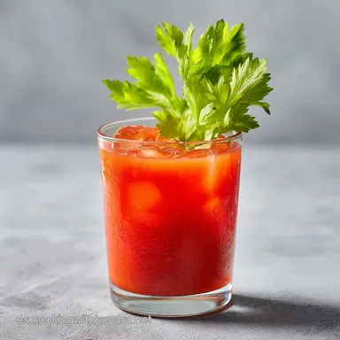 C&oacute;ctel Bloody Mary en 5 Minutos Tarjeta de receta