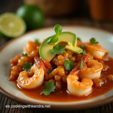 Coctel de Camarones Mexicano Fresco y F&aacute;cil Receta de Chef Tarjeta de receta