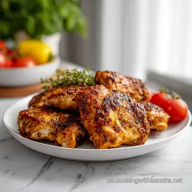 Contramuslos de Pollo: Receta con Piel Crujiente para 4 Raciones Tarjeta de receta