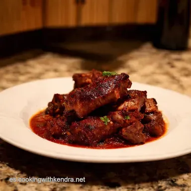 Costillas Estofadas al Vino Tinto Receta de la Abuela Tarjeta de receta
