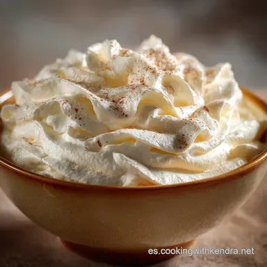 Crema Chantilly Receta cl&aacute;sica para lograr picos firmes Tarjeta de receta