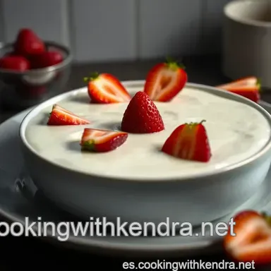 Crema de Fresas y Coco: &iexcl;Postre Saludable Que Enamora! Tarjeta de receta