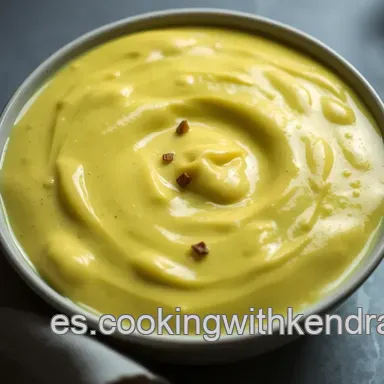 Crema Fr&iacute;a de Aguacate: &iexcl;Un Oasis Refrescante en tu Mesa! Tarjeta de receta