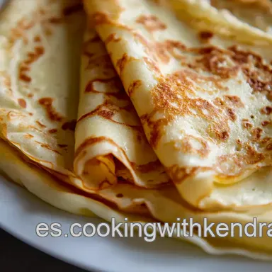 &iexcl;Crepes Caseros F&aacute;ciles! Receta de la Abuela | Como Hacer Crepes Tarjeta de receta