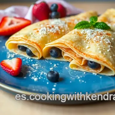 Crepes Francesas Cl&aacute;sicas: &iexcl;Receta F&aacute;cil para Chuparse los Dedos! Tarjeta de receta