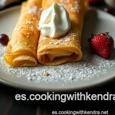 Crepes Dulces Cl&aacute;sicas: &iexcl;Mi Receta Favorita con un Toque! Tarjeta de receta