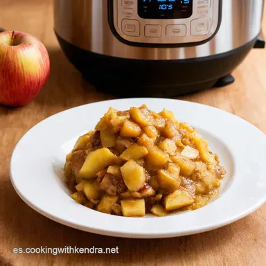 Crujiente de Manzana Express Instant Pot al Rescate Tarjeta de receta