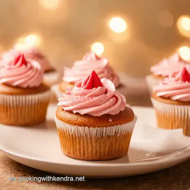 Cupcakes Coraz&oacute;n Receta Rom&aacute;ntica con Vainilla Cremosa Tarjeta de receta
