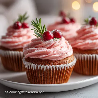 Cupcakes Navide&ntilde;os en 42 Minutos con Crema Sedosa Tarjeta de receta