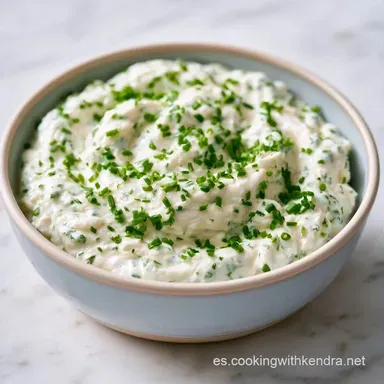 Dip de Queso Cebollino en 10 Minutos Tarjeta de receta