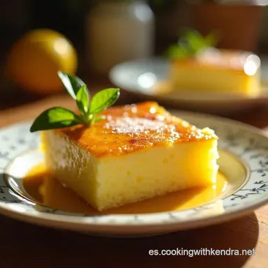 El Secreto del Pastel de Lim&oacute;n Perfecto Receta de la Abuela Tarjeta de receta