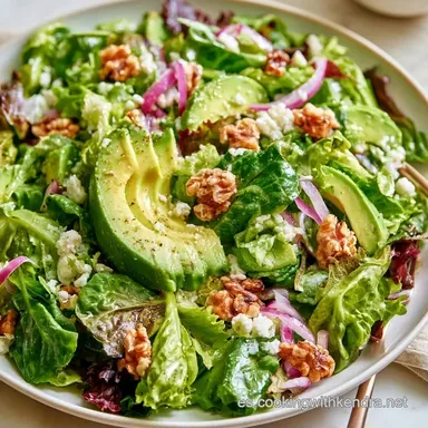 Ensalada de Aguacate Queso y Miel: 15 Min Tarjeta de receta