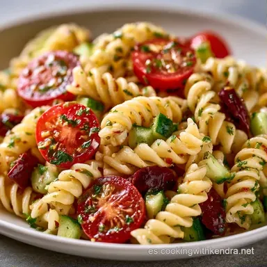Ensalada De Pasta De Verano en 20 Minutos Tarjeta de receta