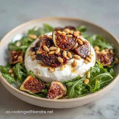 Ensaladas Elegantes Para Eventos: Burrata Tarjeta de receta