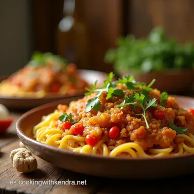 Espagueti Chino F&aacute;cil Receta R&aacute;pida y Sabrosa Estilo Casero Tarjeta de receta