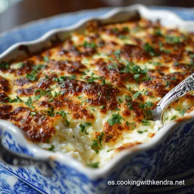 Espagueti Millonario: El Lujo Cremoso y Gratinado de Fiesta Tarjeta de receta