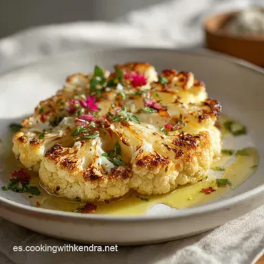 Receta de Filetes de Coliflor Asados en 35 Minutos Tarjeta de receta