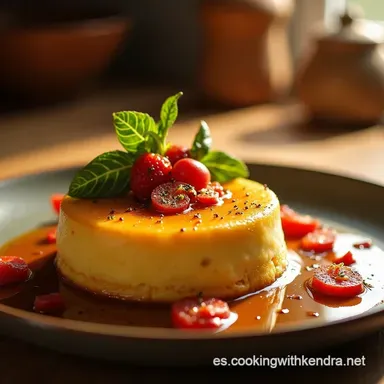 Flan Casero Receta My Abuelas Secret Silky Smooth Tarjeta de receta