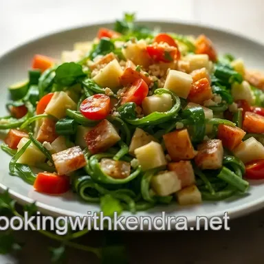 Ensalada Calabac&iacute;n S&eacute;samo: &iexcl;Mi Secreto Crujiente y F&aacute;cil! Tarjeta de receta