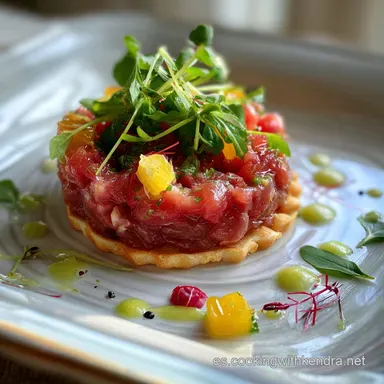 Fuet Tartare: Un Aperitivo Sorprendente Tarjeta de receta