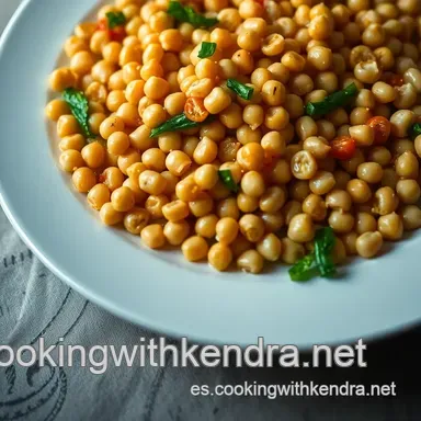 Garbanzos con Langostinos: &iexcl;Sabor Espa&ntilde;ol en Cada Cucharada! Tarjeta de receta