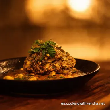 Guiso soja texturizada Mi secreto a la jardinera Tarjeta de receta