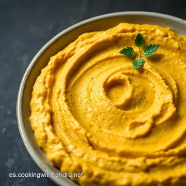 Hummus de Calabaza &iexcl;Delicioso! Receta F&aacute;cil y Oto&ntilde;al Tarjeta de receta