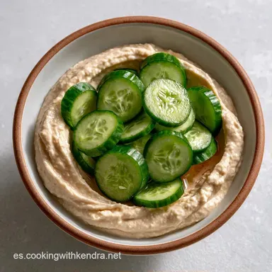 Hummus y Pepino en 10 Minutos Tarjeta de receta
