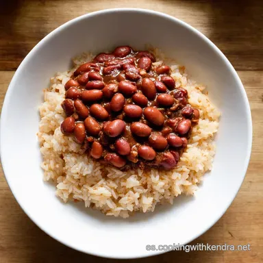 Instant Pot Red Beans and Rice Sabor de Louisiana R&aacute;pido Tarjeta de receta