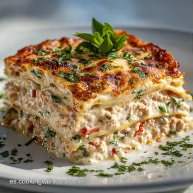 Lasa&ntilde;a Fr&iacute;a con At&uacute;n Tarjeta de receta