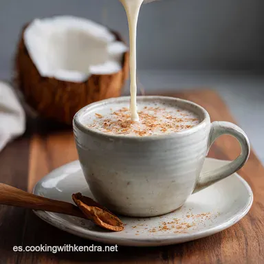 Leche de Coco Natural en 15 Minutos | 4 Porciones Tarjeta de receta