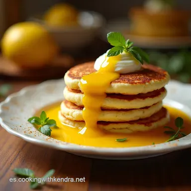 Hotcakes Esponjosos Receta F&aacute;cil con Toque de Lim&oacute;n Tarjeta de receta