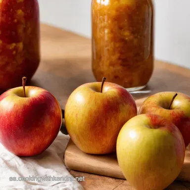 Manzanas En Tarro Canning Applesauce al Estilo Abuela Tarjeta de receta