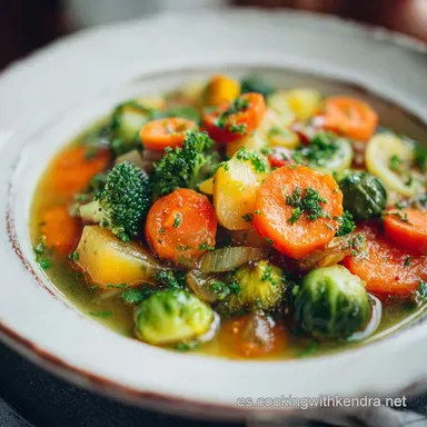 Menestra de Verduras: Para 4 Raciones Tarjeta de receta