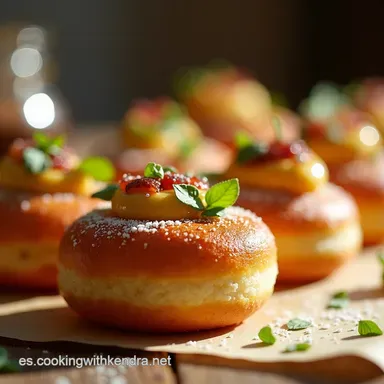 Mini Donas para Emprender Receta Casera y Toppings Divertidos Tarjeta de receta