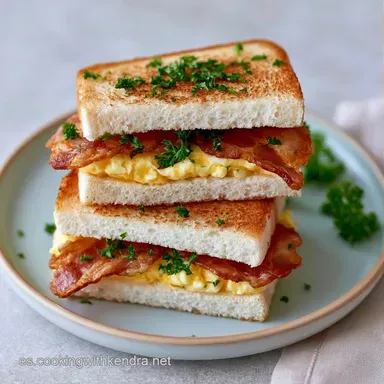 Mini S&aacute;ndwiches Con Bacon Ahumado Tarjeta de receta