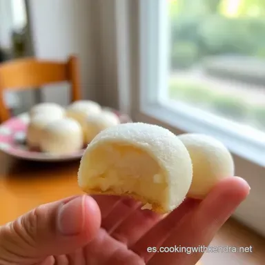 Receta de Mochi Casero en Microondas Masa El&aacute;stica y Relleno de Anko El Secreto Tarjeta de receta