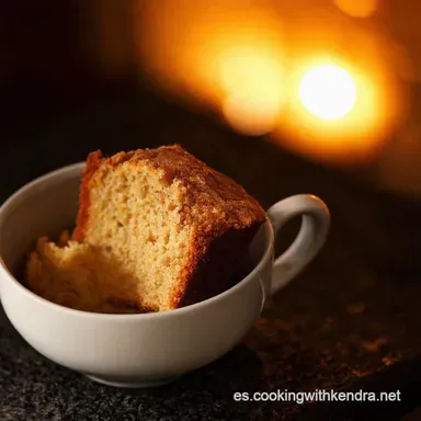 Mug Cake Saludable Listo en 2 Minutos Receta F&aacute;cil Tarjeta de receta