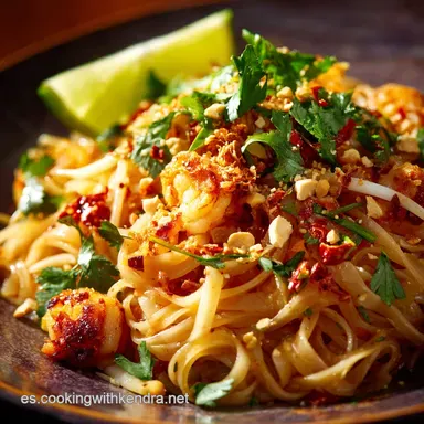 Pad Thai: Receta aut&eacute;ntica para la cena tailandesa r&aacute;pida Tarjeta de receta